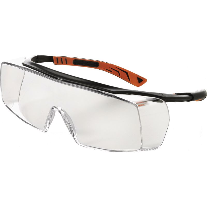 UNIVET Schutzbrille 5X7010000 EN Bügel schwarz, Scheibe klar Polycarbonat Produktbild BIGPIC L