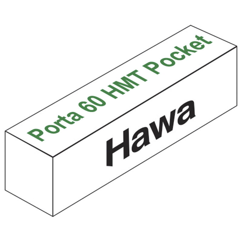 HAWA Schiebetürbeschlag Porta 60 HMT Pocket mit Laufschiene Produktbild BIGPIC L