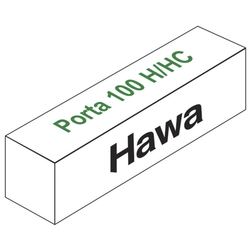 HAWA Schiebetürbeschlag Porta 100 H / 100 HC ohne Laufschiene Produktbild BIGPIC L