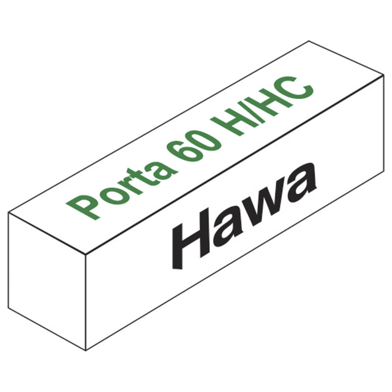 HAWA Schiebetürbeschlag Porta 60 H / 60 HC ohne Laufschiene Produktbild BIGPIC L