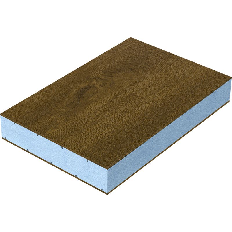 Sandwichplatte COSMO Therm HPL beidseitig Renolit, XPS-Kern, Holztöne Produktbild BIGPIC L