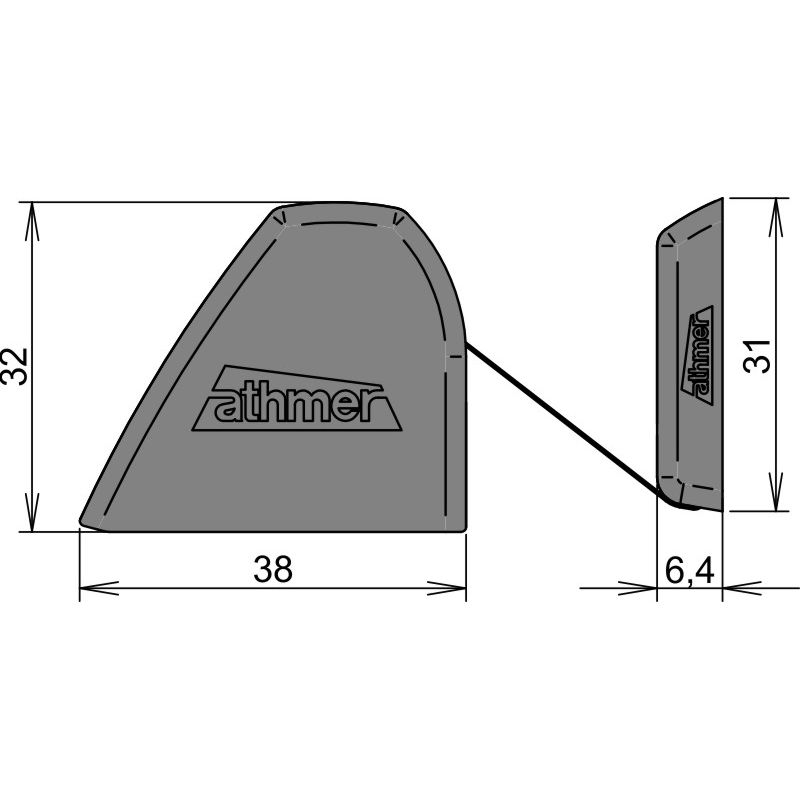 ATHMER Fingerschutz® Typ NR-32 UniSafe® w-proof für Außentüren Produktbild BIGSKZ L