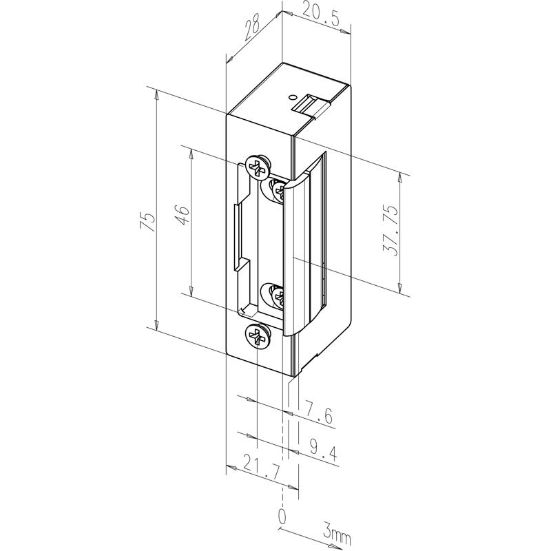 effeff Elektrischer Türöffner Modell *17EY* Produktbild BIGSKZ L