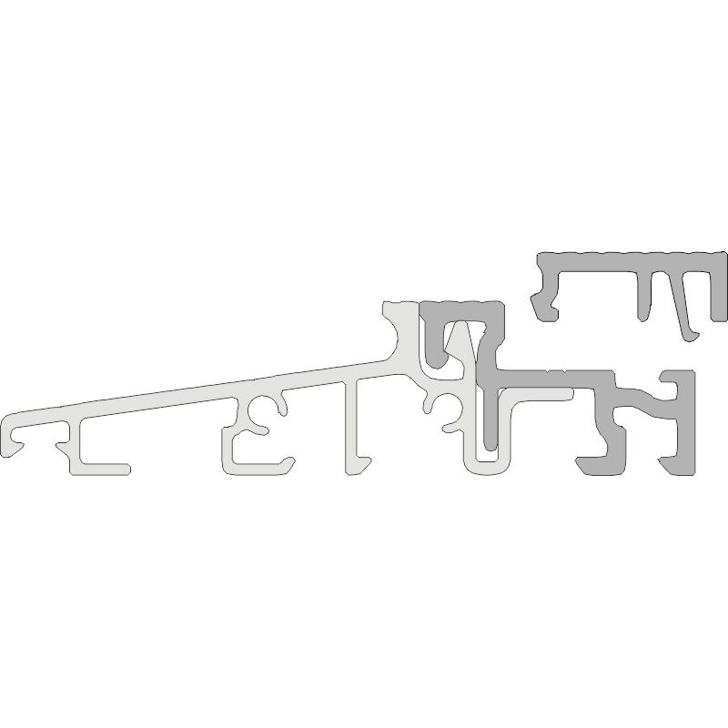 GKG Türschwelle 80 mm TS58012-FL  mit loser Schließblechleiste 22 mm Produktbild