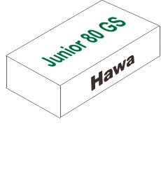 HAWA Schiebetürbeschlag Junior 80 GS für Glastüren bis 80kg Produktbild