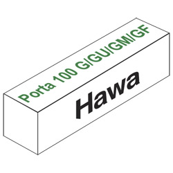 HAWA Schiebetürbeschlag Porta 100 G / 100 GU / 100 GM / 100 GF ohne Laufschiene Produktbild