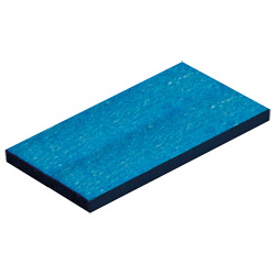 Verglasungsklotz aus Buchenholz 80x50x5 mm Farbe: blau, VE 500 Stück Produktbild