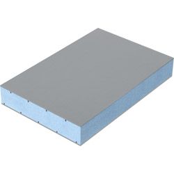 Sandwichplatte COSMO Therm HPL beidseitig Renolit, XPS-Kern, Grau- und Weißtöne Produktbild