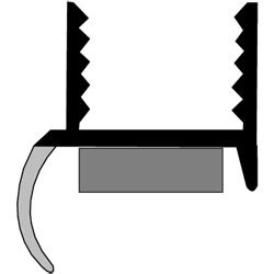 MENKE PVC-Putzanschlussprofil mit Weichlippe und Schaumklebeband Nr. 078480 Produktbild