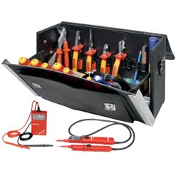 Werkzeugsortiment für Elektriker in Werkzeugtasche Produktbild