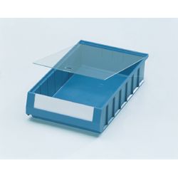Staubdeckel glasklar zu Regalkasten blau Produktbild