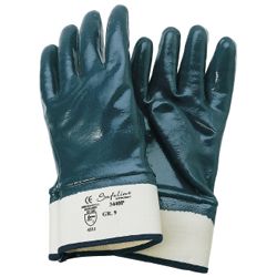 Handschuhe Nitril Gr.10 blau vollbesch. SAFELINE PROMAT m.St ulpe VE=12 Produktbild