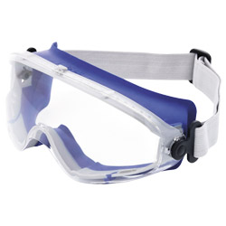 PROMAT Vollsichtschutzbrille DAYLIGHT TOP EN Rahmen blau, Scheibe klar Polycarbonat Produktbild