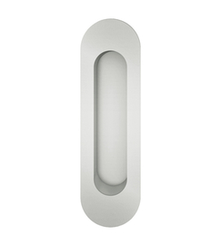 Einlassmuschel offen oval Aluminium naturfarbig Produktbild