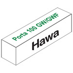 Garnitur Hawa Porta 100 GWF schwarz, für 1 Türe Produktbild