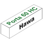 Garnitur Hawa Porta 60 HC schwarz, für 1 Türe Produktbild