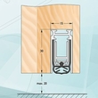Bodendichtung Schall- DICHT DSD1530-459 mm Winkel inkl. 2 Schrauben  Einzelverpackung Produktbild